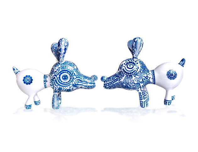 【瓷器擺件】洪易｜青花狗